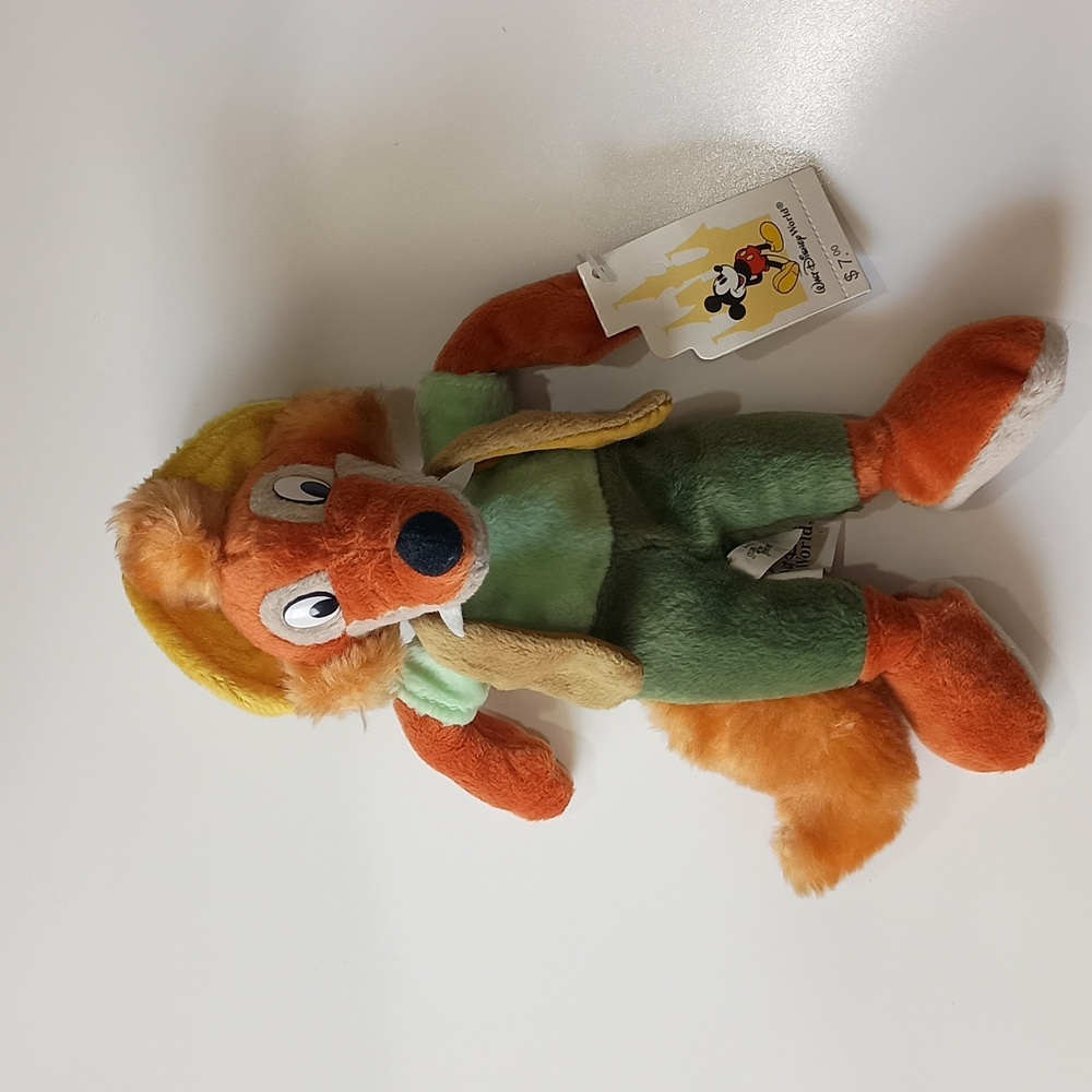 NWT- Walt Disney World BRER FOX Beanie Mini Bean Bag Plush Song of The South